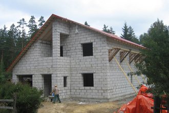Строительство дома из газобетонных блоков